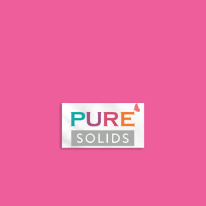 Art Gallery Fabrics PURE Solids quilting cotton fabric in bright pink.
