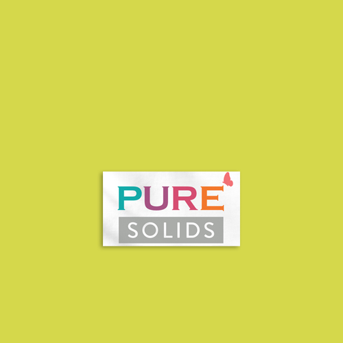 Art Gallery Fabrics PURE Solids quilting cotton fabric in bright lime green.