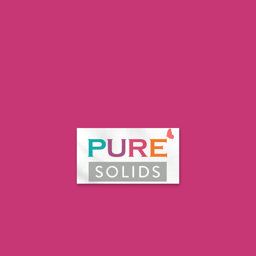 Art Gallery Fabrics PURE Solids quilting cotton fabric in bright pink.