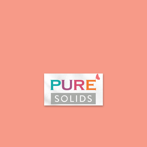 Art Gallery Fabrics PURE Solids quilting cotton fabric in coral.