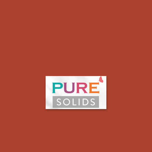 Art Gallery Fabrics PURE Solids quilting cotton fabric in red orange.