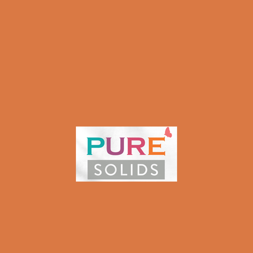 Art Gallery Fabrics PURE Solids quilting cotton fabric in orange.