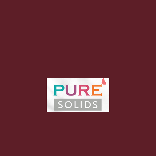 Art Gallery Fabrics PURE Solids quilting cotton fabric in dark red.