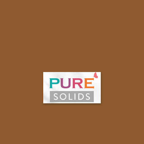 Art Gallery Fabrics PURE Solids quilting cotton fabric in dark warm brown.