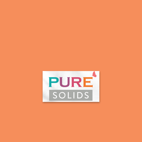 Art Gallery Fabrics PURE Solids quilting cotton fabric in bright orange.