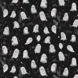 Oh My Ghost Noir | Enshadow by Katarina Roccella for Art Gallery Fabrics - Image 1