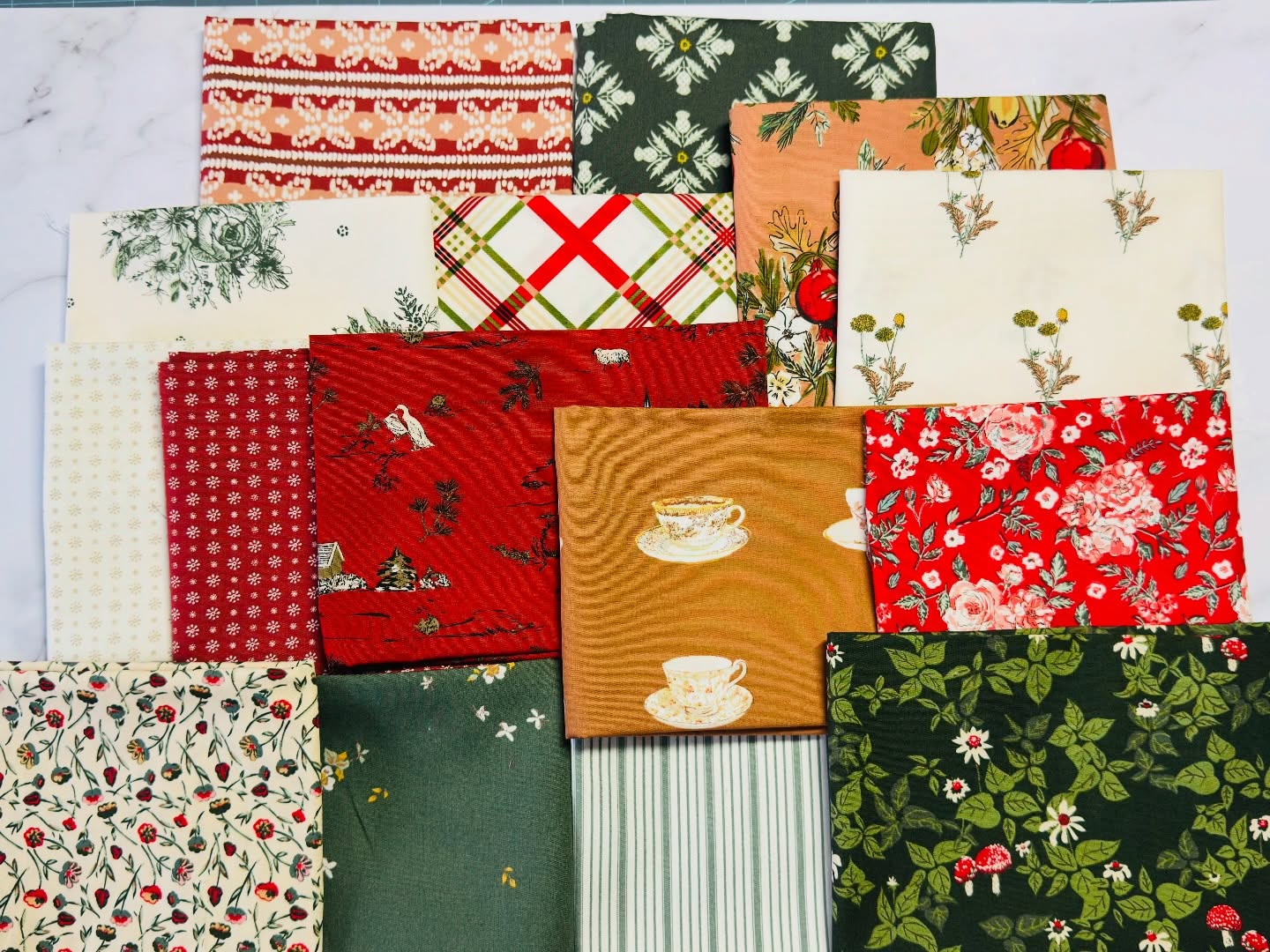 Spruce 16-Piece Fat Quarter Bundle by Sharon Holland for Art Gallery Fabrics