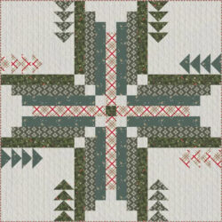 Tall Pines Quilt Kit - Spruce by Sharon Holland | Christmas Throw Quilt Kit - Image 2