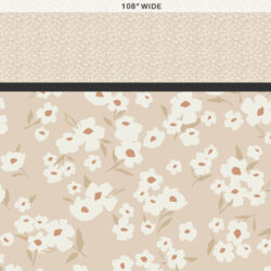 Spring Daisies Ecru | 108" Wide Back Fabric by Art Gallery Fabrics - Image 3