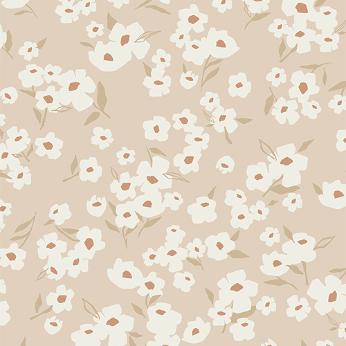 Spring Daisies Ecru | 108" Wide Back Fabric by Art Gallery Fabrics
